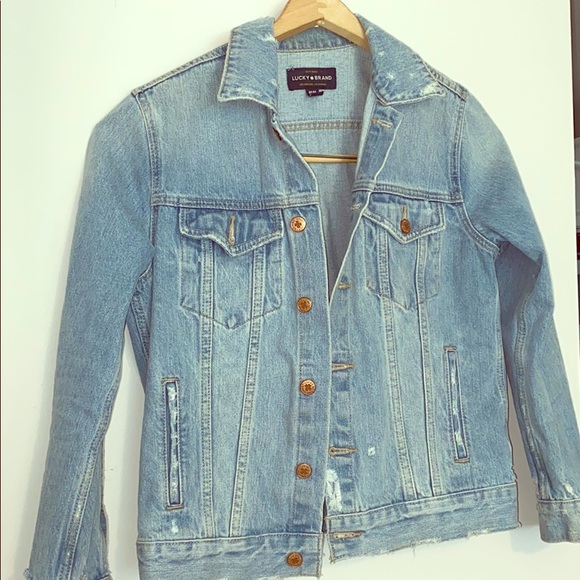 Lucky Brand Jackets & Blazers - Lucky Distressed Jean Jacket